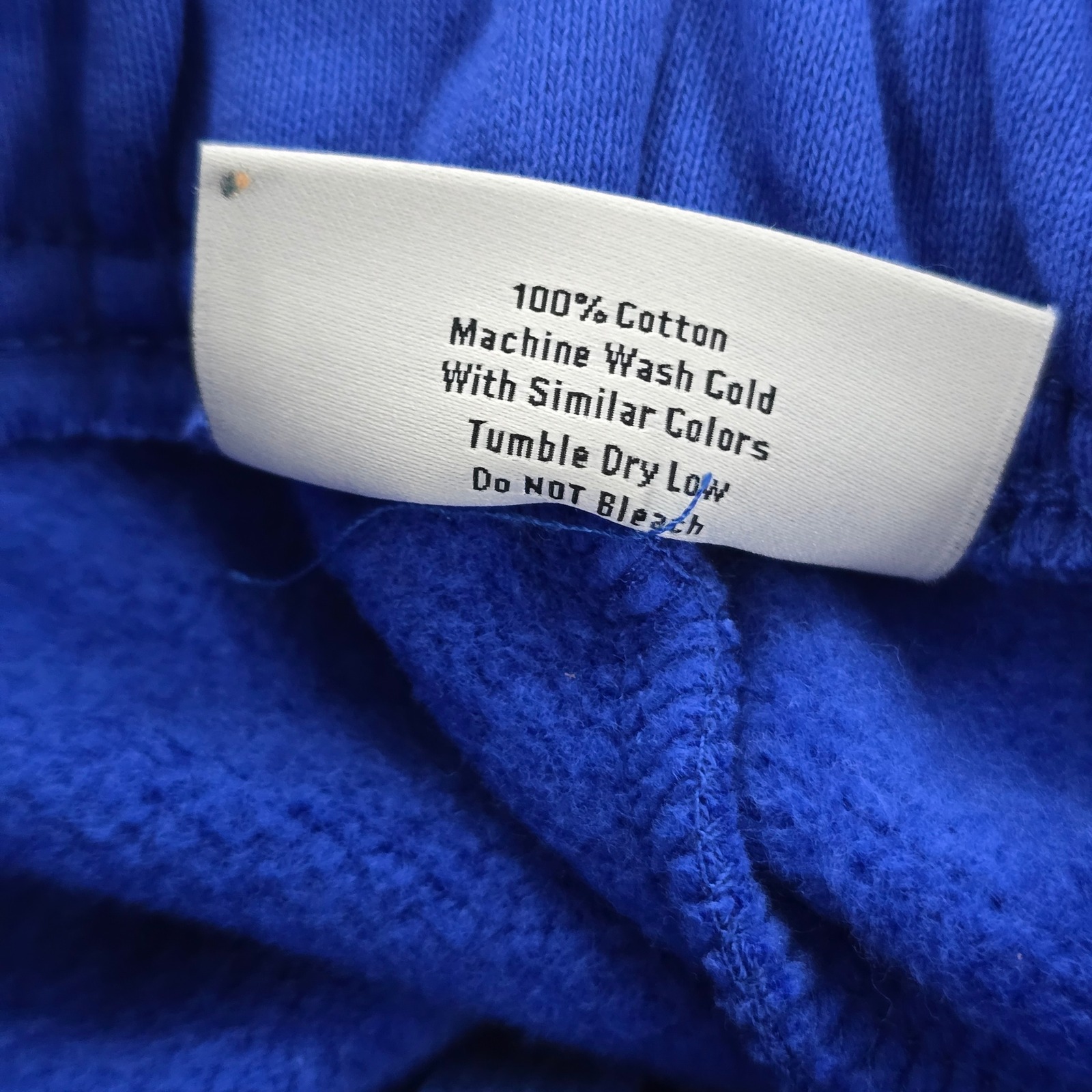 Lucidblanks Royal Blue Wide Leg Sweatpants M 100% Cotton Flared Joggers — image 7 of 8